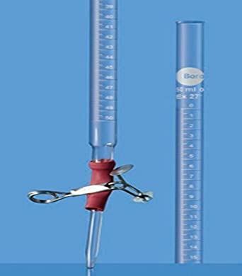 Borosil Burette, Pinchock with Tip, Accuracy as per Class B (2118)