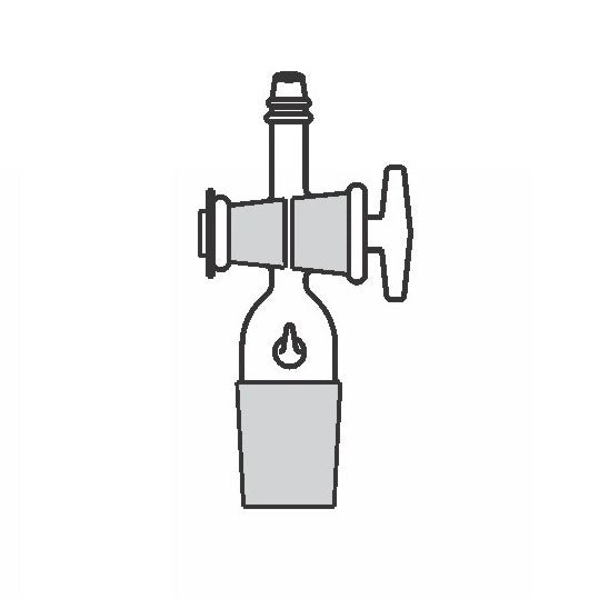 ESAW 9500.2400 Adapters With Stopcock Cone to Rubber Tubing Straight Connection