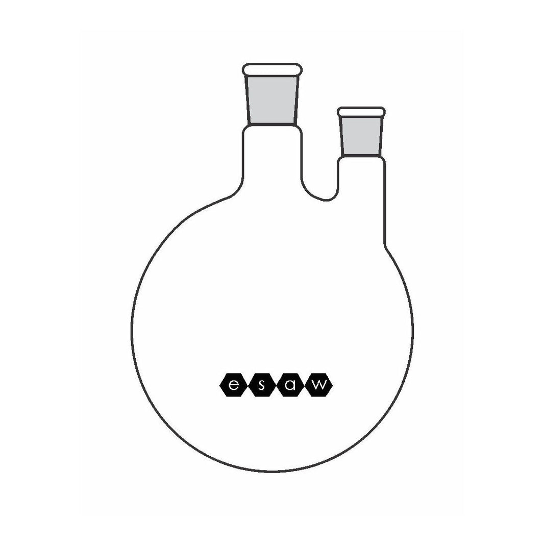 ESAW 9500.1382 Round Bottom Flask with Two Neck