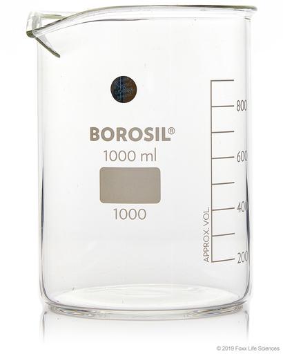 Borosil Beaker, Griffin, Low Form, with Spout (1000)