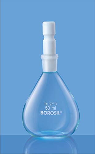 Borosil Relative Density, with Capillary Bore Interchangeable Teflon Stopper Bottle(1624)