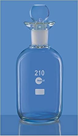 Borosil Bottle, B.O.D. with interchangeable stopper (1250)