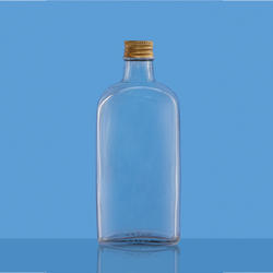 Borosil McCartney Flat Bottle with Aluminium Screw Cap &amp; Rubber Liner (136N)