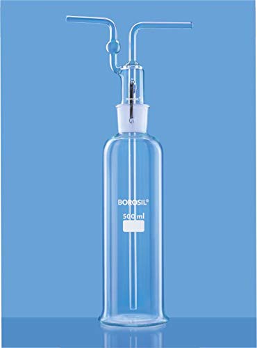 Borosil Bottle, Gas washing (Dreschel), Complete with Interchangeable stopper (1760)