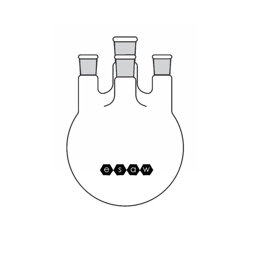 ESAW 9500.13370 Round Bottom Flask with Four Neck