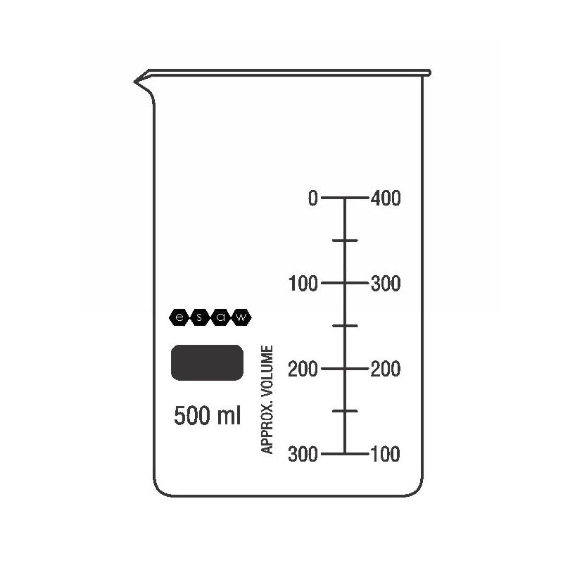 ESAW 9500.5018 Tall Form Beaker With Spout