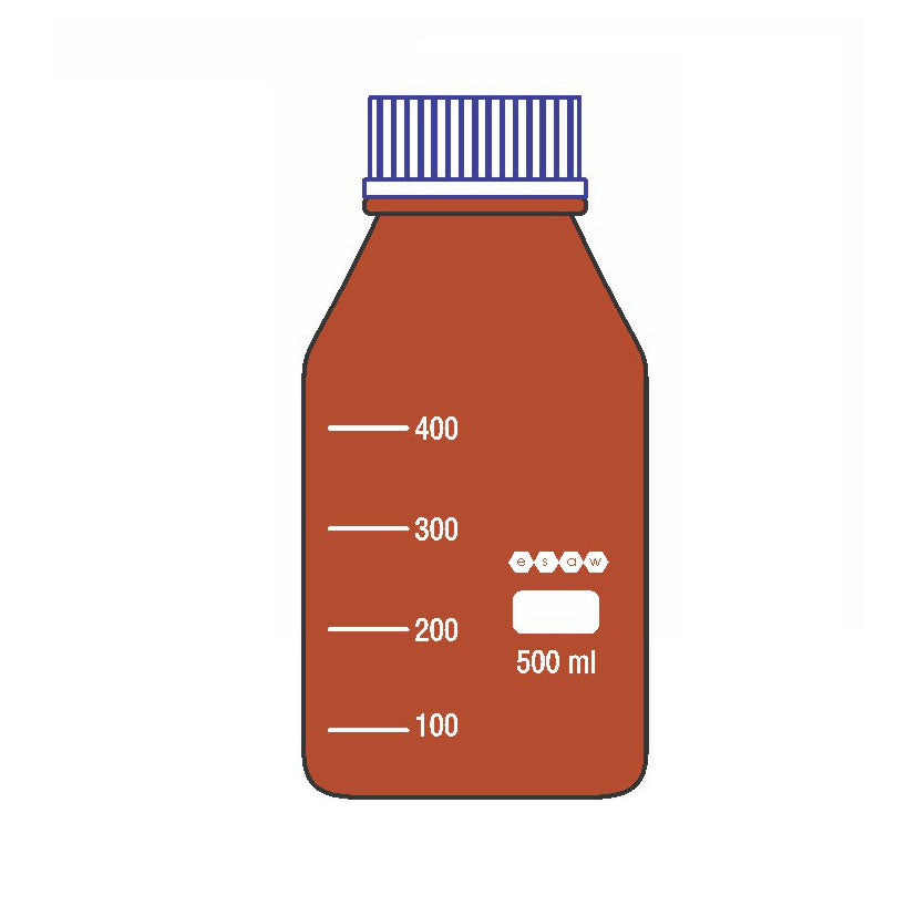 ESAW 9500.6008 Amber Wide Mouth Reagent Bottles