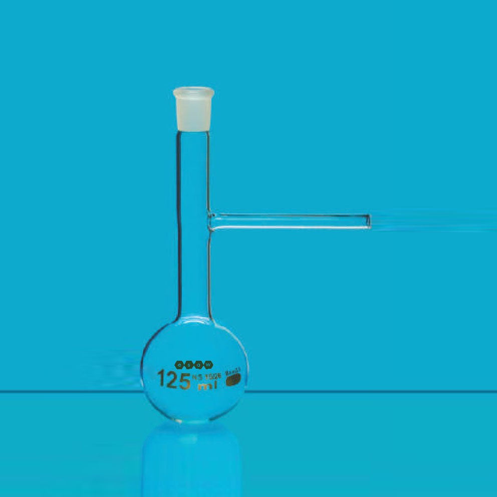 ESAW 9500.13901 Distillation Flask with Side Tube at Angle