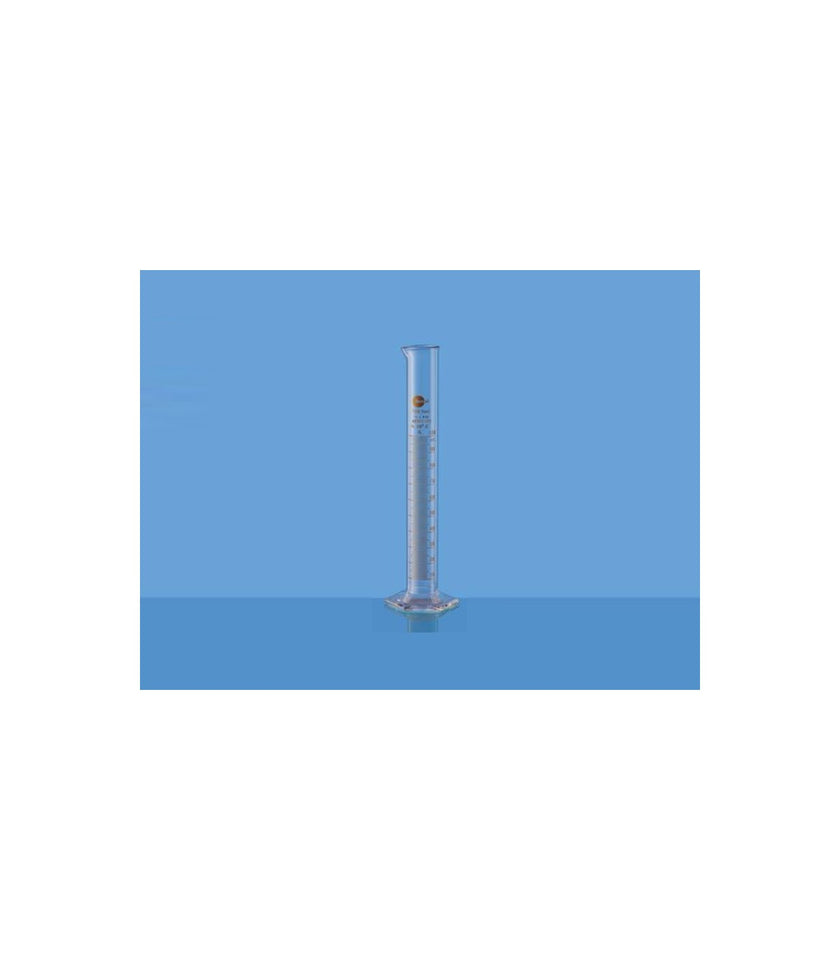 Borosil Single Metric Scale Pour Out with Hexagonal Base (Class B) Cylinders (3027)