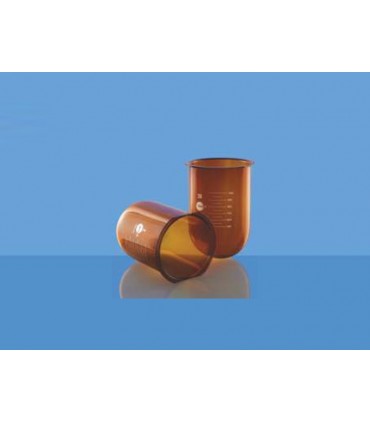 Borosil Amber, Flask With Side Cut For Dissolution Apparatus (4268-L)