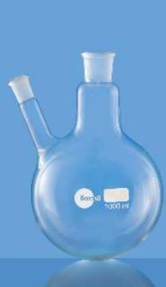 Borosil Flasks With Round Bottom and Two Necks (4381)