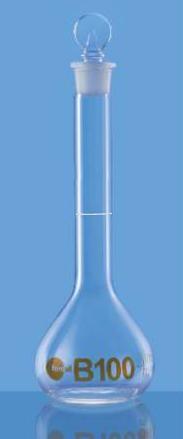 Borosil Class B Volumetric Flask With Interchangeable Solid Glass Stopper (5641)
