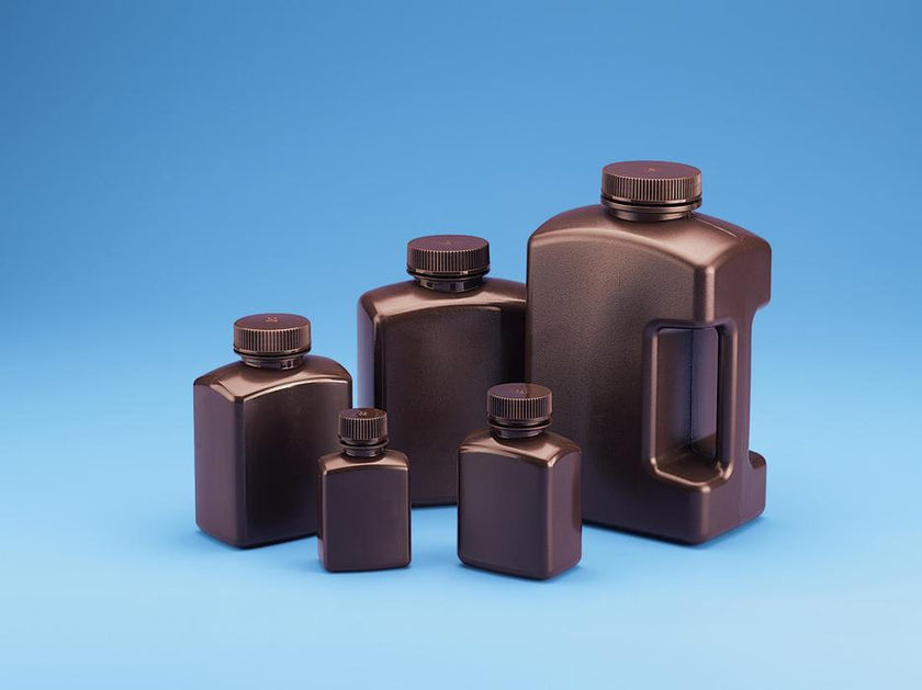 Tarsons Amber Plastic Rectangular Bottle (5834)