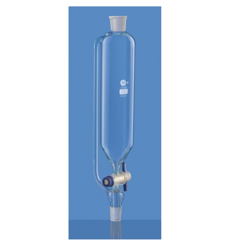 Borosil Pressure Equilising Cylindrical, with PTFE Stopcock Funnel(6405)