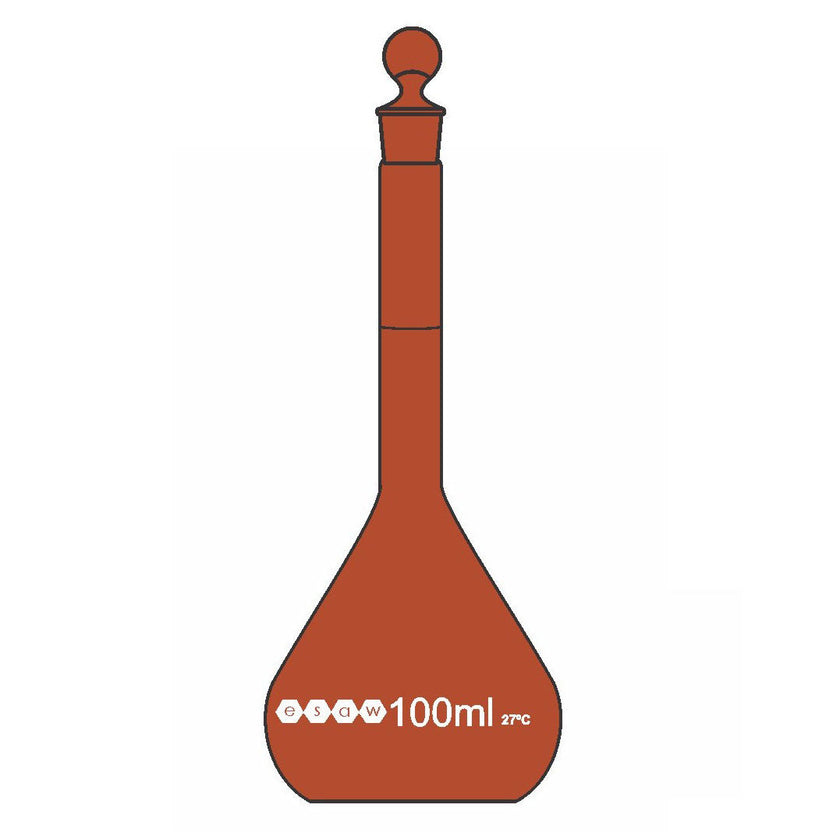 ESAW 9500.12209 Class B Amber Volumetric Flasks