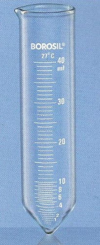 Borosil Centrifuge Tube with Short Conical Bottom, Pour out for Heavy duty (8340)