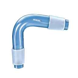 Borosil recovery bend Adapter with sloping end (8846)