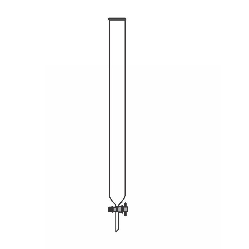 ESAW 9500.2651 Plain Chromatography Column wIth PTFE Stopcock