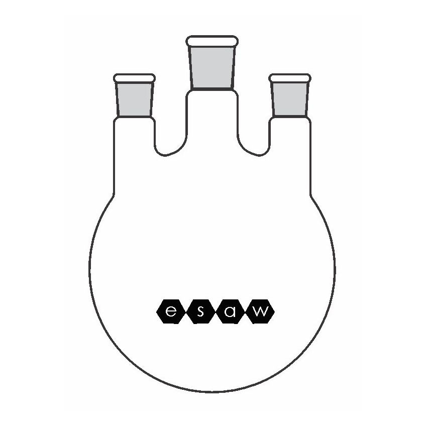 ESAW 9500.1391 Round Bottom Flask with Three Neck