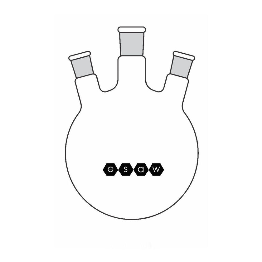 ESAW 9500.13190 Round Bottom Flask with Three Neck
