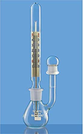 Borosil Specific , Gravity Bottle with thermometer (Pyknometer) Bottle(1627)