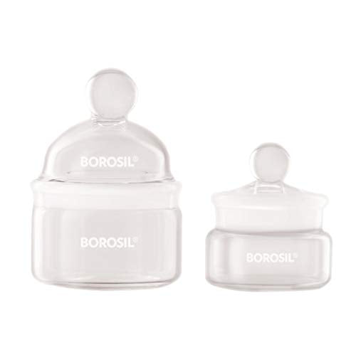 Borosil Weighing, With Interchangeable Stopper, Amber Bottle(1631)